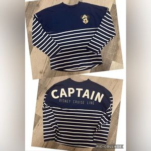 Disney Cruise Line Captain Spirit Youth Kids Jersey Size Large Mickey Mouse